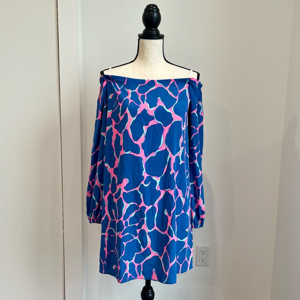 NWOT Lilly Pulitzer Adira Silk Off the Shoulder Dress